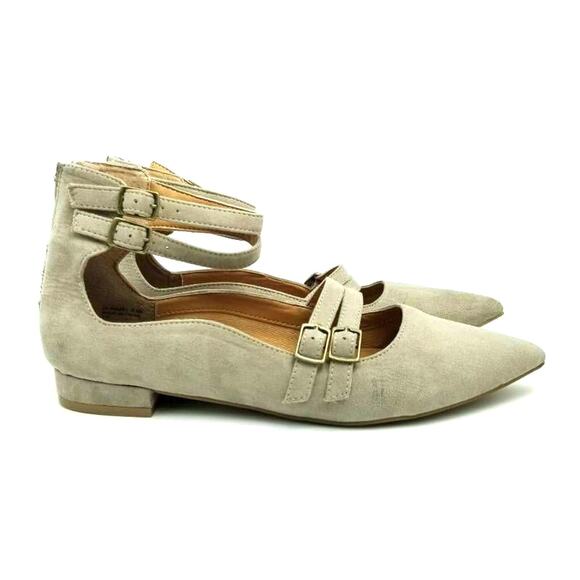 Design Lab Lord & Taylor Womens Mabel Ballet Flat Pointed Toe Mary Jane Shoe 8.5 - Picture 1 of 12